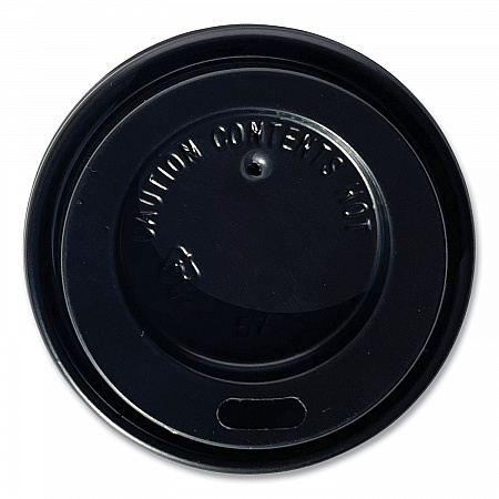 Hot Cup Lids, Fits 4 oz Hot Cups, Plastic, Black, 1,000/Carton (HOTBL4)