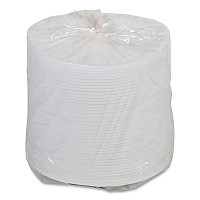 Placesetter Satin Non-Laminated Foam Dinnerware, Plate, 9" dia, White, 125/Pack, 4 Packs/Carton (0TH10009)