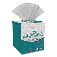 Angel Soft ps Premium Facial Tissue, Cube Box, 2-Ply, White, 96 Sheets/Box (46580BX)