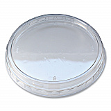 Recycleware Round Deli Container Lids, Flat Outer Fit, Clear, Plastic, 500/Carton (LRDOF)