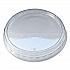 Recycleware Round Deli Container Lids, Flat Outer Fit, Clear, Plastic, 500/Carton (LRDOF)