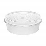 Plastic Lid for Food Bucket, for 48 oz Buckets, Clear, Plastic, 270/Carton (FPPSBL203OPS)