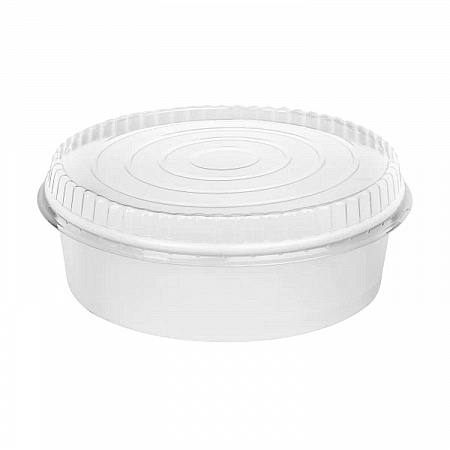 Plastic Lid for Food Bucket, for 48 oz Buckets, Clear, Plastic, 270/Carton (FPPSBL203OPS)