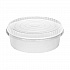 Plastic Lid for Food Bucket, for 48 oz Buckets, Clear, Plastic, 270/Carton (FPPSBL203OPS)
