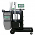 ZoneCleanRx Janitorial Carts, Plastic, 3 Shelves, 23.5 x 25 x 25, Black (CRTZN)