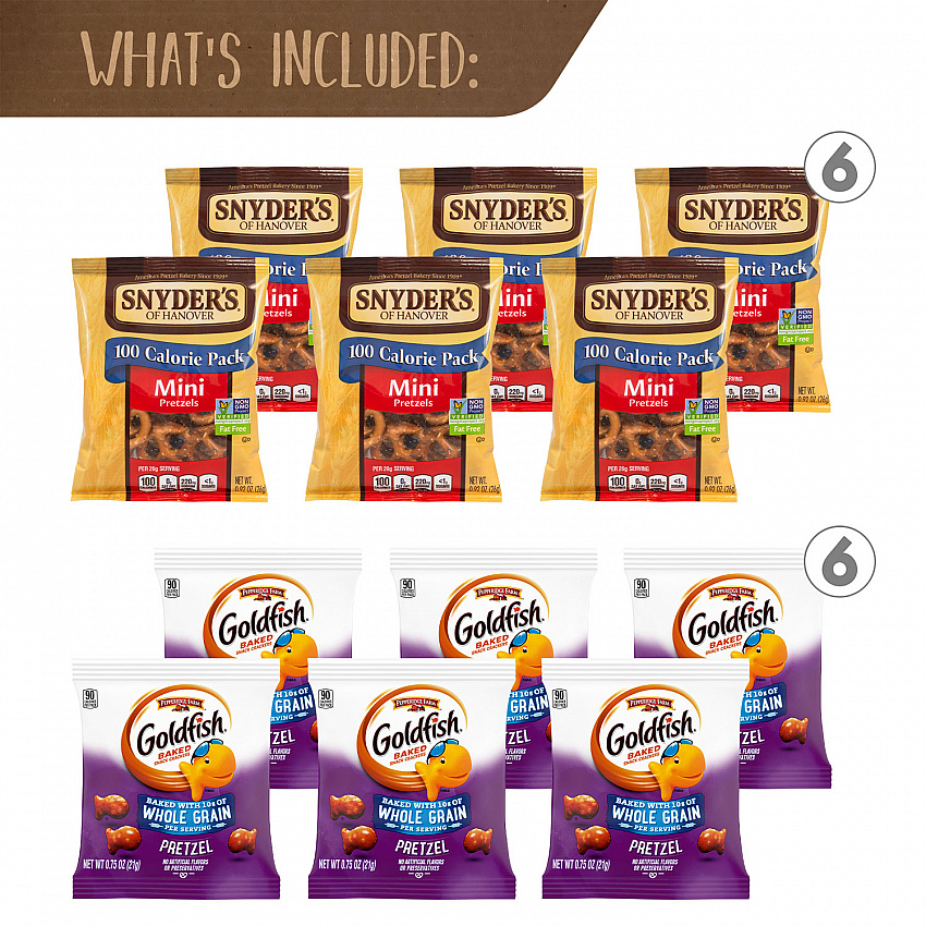Pretzel Lover's Snack Box, 38 Assorted Snacks/Box (70000160)