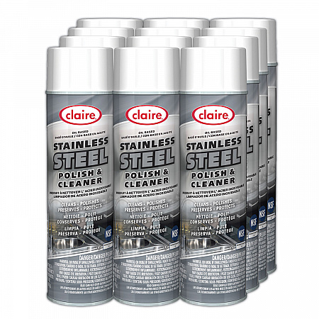 Stainless Steel Polish and Cleaner, 15 oz Aerosol Spray (841EA)