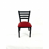 White Horse Series Side Chairs, Supports Up to 300 lb, 18" Seat Height, Burgundy Seat, Black Back, Black Base (WHCBVSBUR)