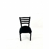White Horse Series Side Chairs, Supports Up to 300 lb, 18" Seat Height, Black Seat, Black Back, Black Base (WHCBVSBLK)