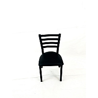 White Horse Series Side Chairs, Supports Up to 300 lb, 18" Seat Height, Black Seat, Black Back, Black Base (WHCBVSBLK)