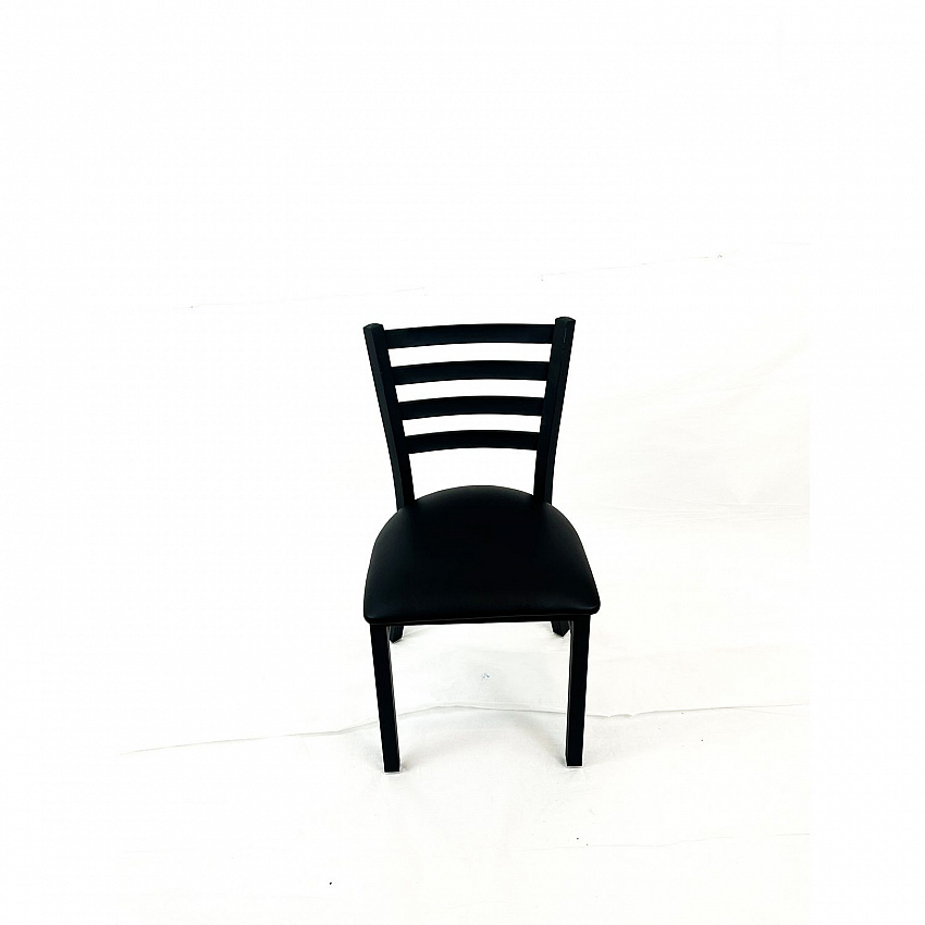 White Horse Series Side Chairs, Supports Up to 300 lb, 18" Seat Height, Black Seat, Black Back, Black Base (WHCBVSBLK)
