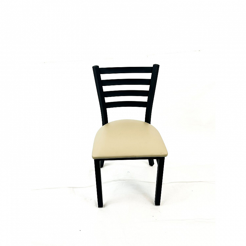 White Horse Series Side Chairs, Supports Up to 300 lb, 18" Seat Height, Taupe Seat, Black Back, Black Base (WHCBVSTAU)