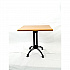 Solid Wood Tables, Cast Iron Base, Square, 36w x 36d x 29.75h, Natural (1063636D)