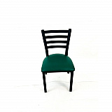 White Horse Series Side Chairs, Supports Up to 300 lb,18" Seat Height, Green Seat, Black Back, Black Base (WHCBVSGRN)