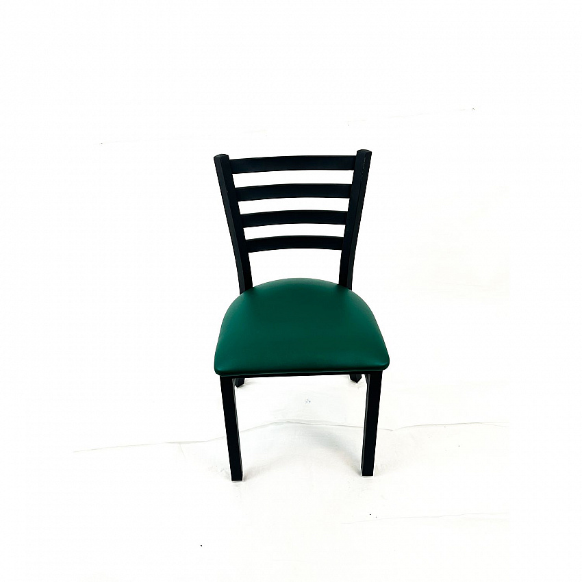 White Horse Series Side Chairs, Supports Up to 300 lb,18" Seat Height, Green Seat, Black Back, Black Base (WHCBVSGRN)
