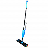 Mopster 2.0 Microfiber Bucketless Mop, 16.25 x 3.25 Blue Microfiber Head, 57" Black Aluminum Handle (T002200)