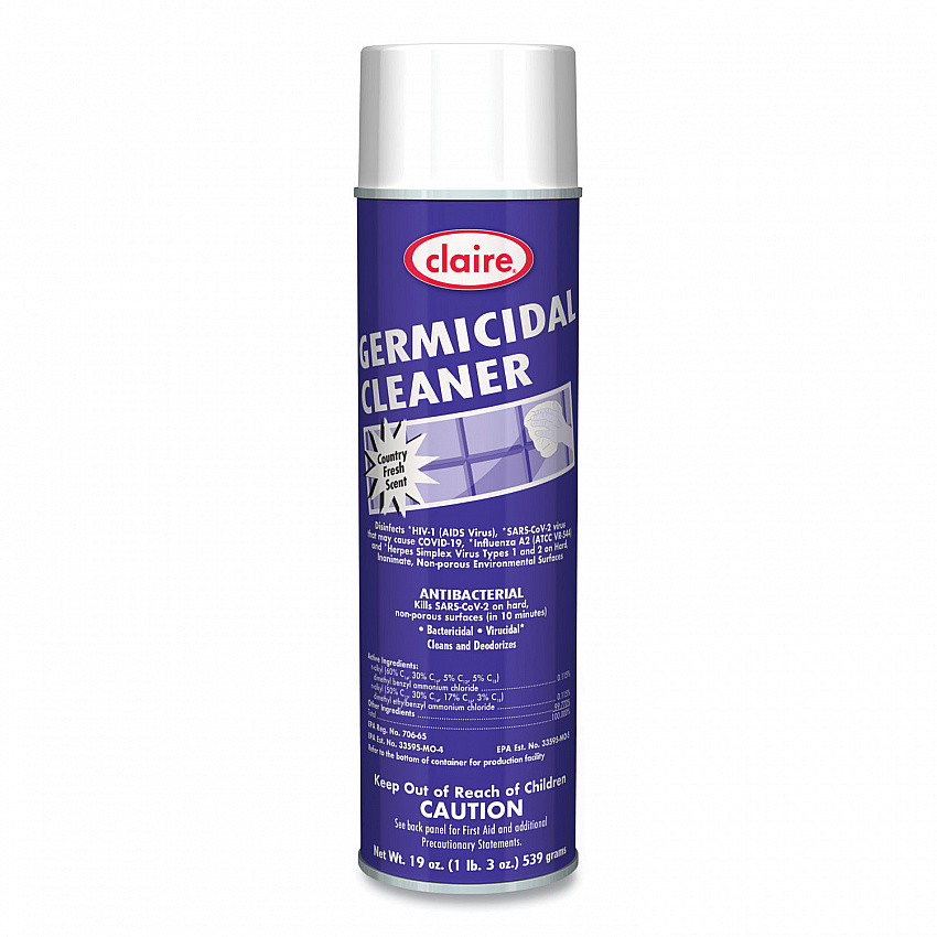 Germicidal Cleaner, Country Fresh Scent, 19 oz Aerosol Spray, 12/Carton (876)