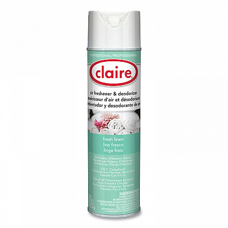 Aerosol Air Freshener and Deodorizer, Fresh Linen, 10 oz Aerosol Spray, 12 Cans (163)