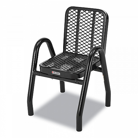 Outdoor Dining Set, Square, 36 x 36 x 36, Black Top, Black Base/Legs (348120BK)