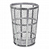 Steel Mesh Corrosion Resistant Trash Can, 48 gal, Silver (237633)