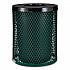 Outdoor Diamond Steel Trash Can, 36 gal, Green (261924GN)
