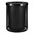 Outdoor Diamond Steel Trash Can, 36 gal, Black (261924BK)