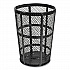 Steel Mesh Corrosion Resistant Trash Can, 48 gal, Black (237634BK)
