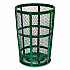 Steel Mesh Corrosion Resistant Trash Can, 48 gal, Green (237634GN)