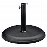 Umbrella Base, Round, Concrete, 33 lb Capacity, 18 x 18 x 13.5, Black (695474)