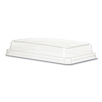 Worldview 100% Recycled Content Lid, 10.82 x 10.71 x 1.83, Clear, Plastic, 200/Carton (EPSCRC107LIR)