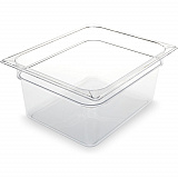 StorPlus Polycarbonate Food Pan, 8.7 qt, 10.38 x 12.75 x 6, Clear, Plastic (10222B07)