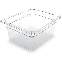 StorPlus Polycarbonate Food Pan, 8.7 qt, 10.38 x 12.75 x 6, Clear, Plastic (10222B07)
