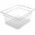 StorPlus Polycarbonate Food Pan, 8.7 qt, 10.38 x 12.75 x 6, Clear, Plastic (10222B07)
