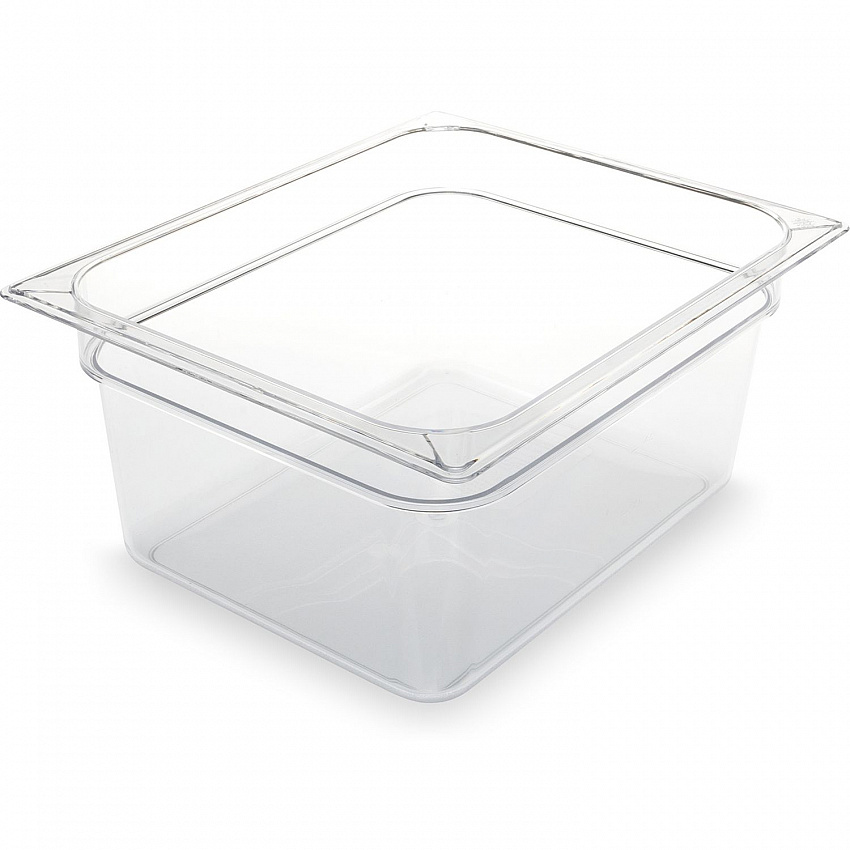 StorPlus Polycarbonate Food Pan, 8.7 qt, 10.38 x 12.75 x 6, Clear, Plastic (10222B07)