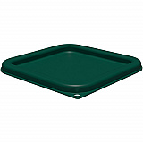 Squares Food Storage Container Lid, 7.31 x 7.31 x 0.63, Forest Green, Plastic (1197008)