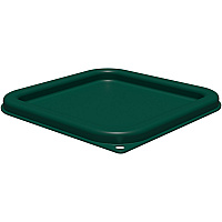 Squares Food Storage Container Lid, 7.31 x 7.31 x 0.63, Forest Green, Plastic (1197008)