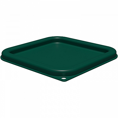 Squares Food Storage Container Lid, 7.31 x 7.31 x 0.63, Forest Green, Plastic (1197008)