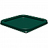 Squares Food Storage Container Lid, 7.31 x 7.31 x 0.63, Forest Green, Plastic (1197008)