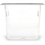 StorPlus Polycarbonate Food Pan, 1.4 qt, 4.25 x 6.93 x 6, Clear, Plastic (3068807)