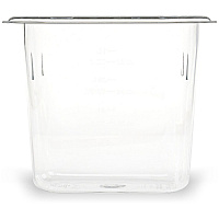 StorPlus Polycarbonate Food Pan, 1.4 qt, 4.25 x 6.93 x 6, Clear, Plastic (3068807)