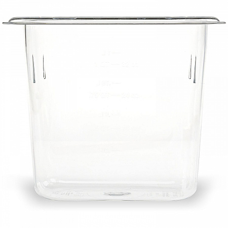 StorPlus Polycarbonate Food Pan, 1.4 qt, 4.25 x 6.93 x 6, Clear, Plastic (3068807)
