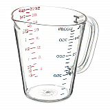 Commercial Measuring Cup, 1 qt, Plastic, Clear (4314307)
