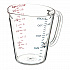 Commercial Measuring Cup, 1 qt, Plastic, Clear (4314307)
