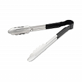 Dura-Kool Tongs, Stainless Steel, 9.5", Silver/Black (60756003)