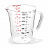 Commercial Measuring Cup, 0.5 gal, Plastic, Clear (4314407)