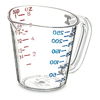 Commercial Measuring Cup, 1 cup, Plastic, Clear (4314107)