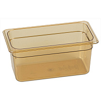 StorPlus High Heat Food Pan, 5.7 qt, 12.75 x 12.75 x 6, Amber, Plastic (3086213)