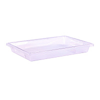 StorPlus Polycarbonate Food Storage Container, 5 gal, 18 x 26 x 3.5, Clear, Plastic (1062007)