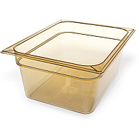 StorPlus High Heat Food Pan, 8.7 qt, 10.38 x 12.75 x 6, Amber, Plastic (10422B13)