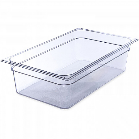 StorPlus Polycarbonate Food Pan, 19.4 qt, 12.5 x 20.75 x 6, Clear, Plastic (10202B07)